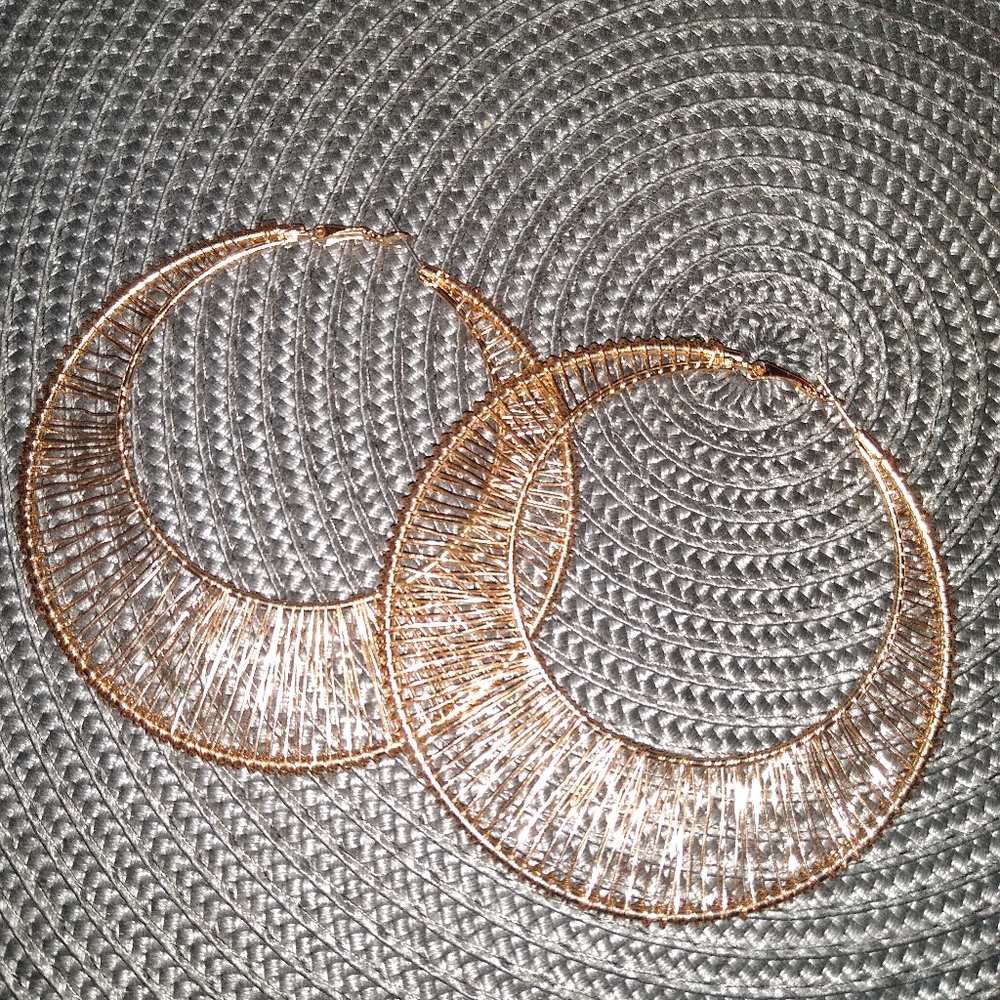 Big hoop earrings